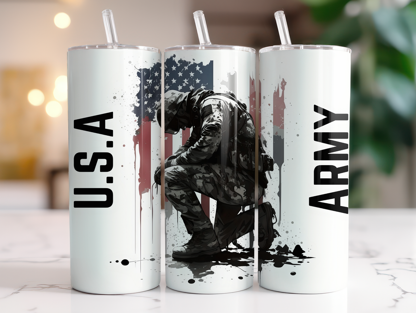 MILITARY TUMBLER/VETERAN