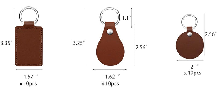 Laser engraved Leather key fob (custom)