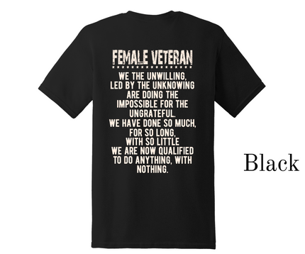 Woman Veteran T-Shirt (UNISEX)