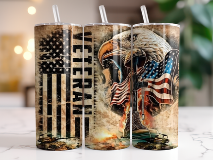 MILITARY TUMBLER/VETERAN