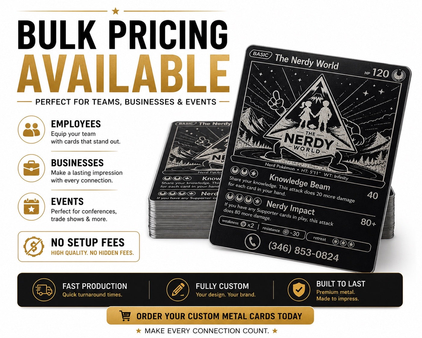 Premium Custom Metal Business Cards