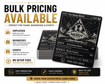 Premium Custom Metal Business Cards