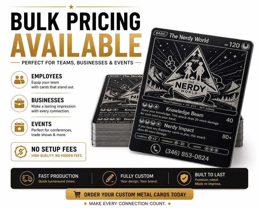 Premium Custom Metal Business Cards