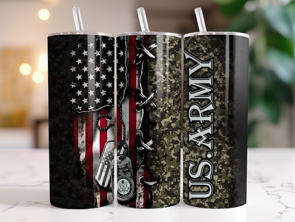 MILITARY TUMBLER/VETERAN