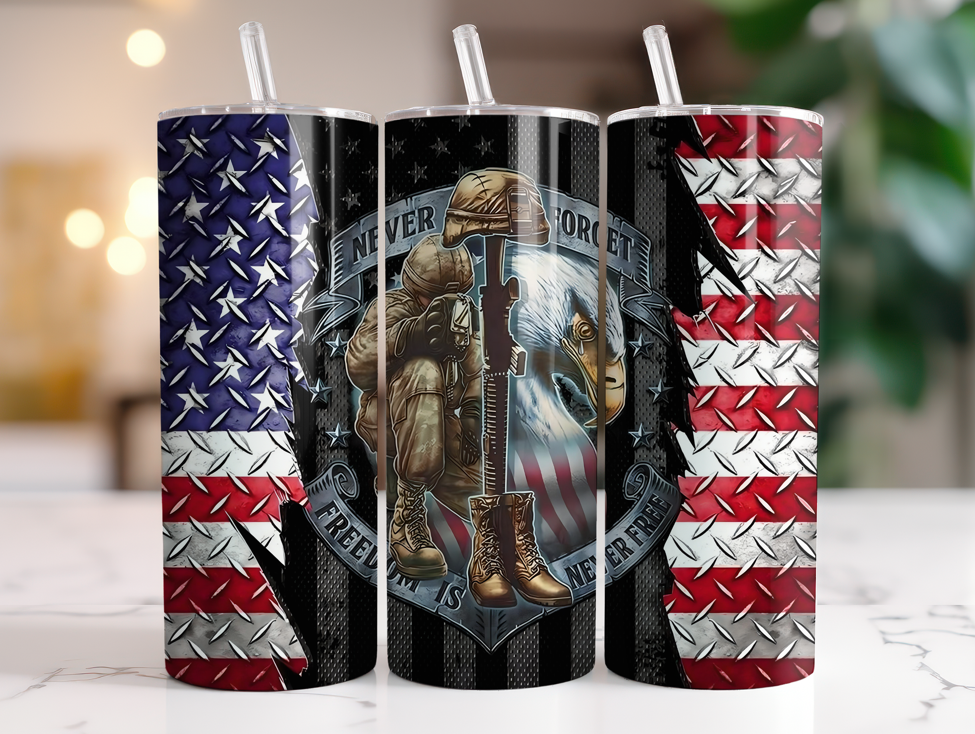 MILITARY TUMBLER/VETERAN