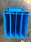 4-Row Drink Mix Packet Organizer Dispenser – Water Flavor Stick Holder