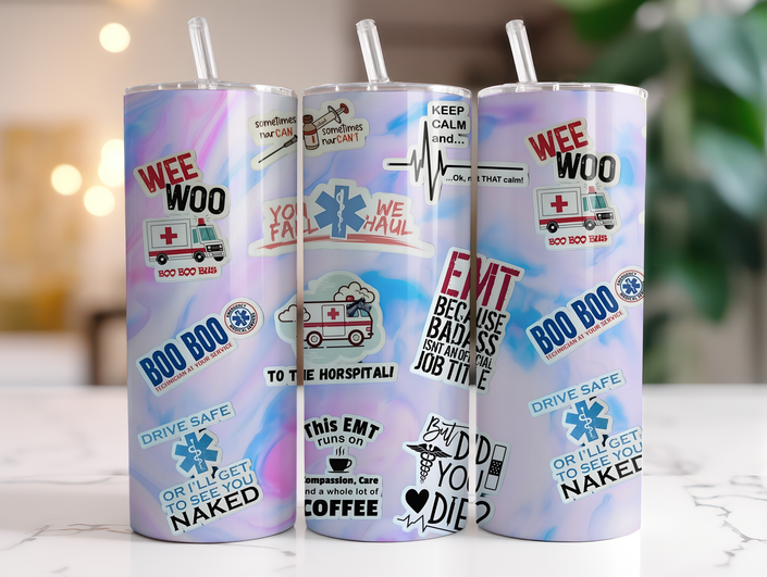 EMT TUMBLER/PARAMEDIC/STICKERS