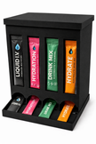 4-Row Drink Mix Packet Organizer Dispenser – Water Flavor Stick Holder