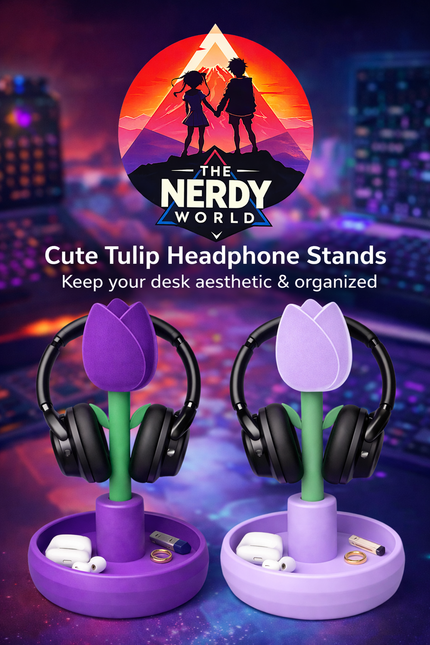 Tulip headphone stand