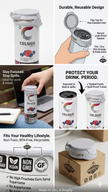 Skinny can lid cover (sipsafe)