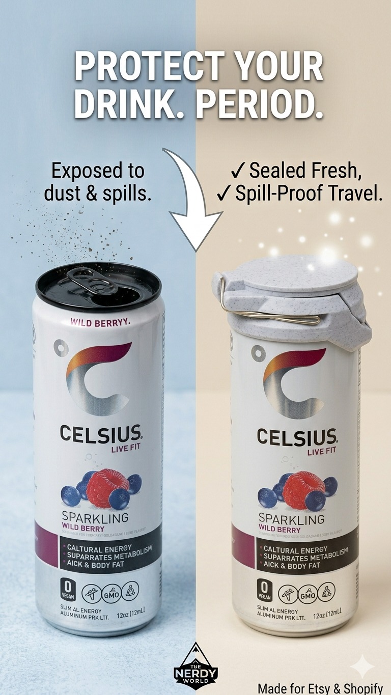Skinny can lid cover (sipsafe)