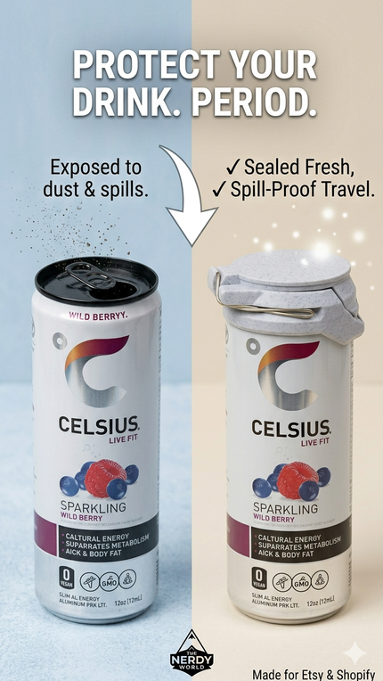 Skinny can lid cover (sipsafe)