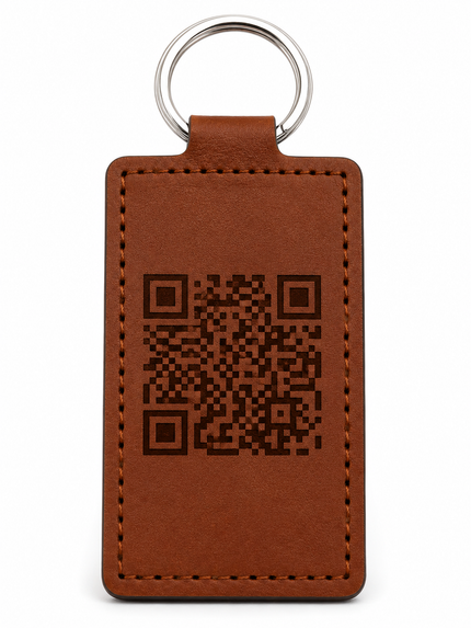 Leather keychain