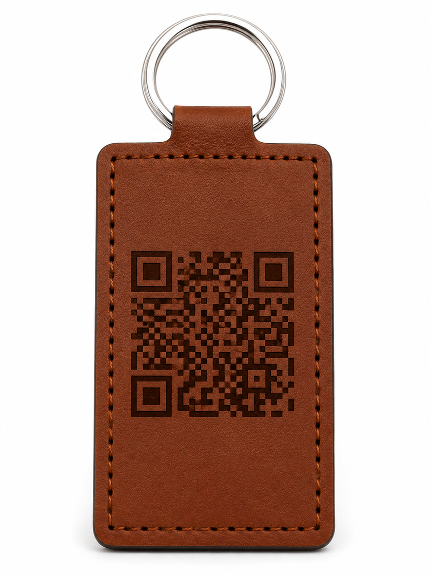 Leather keychain