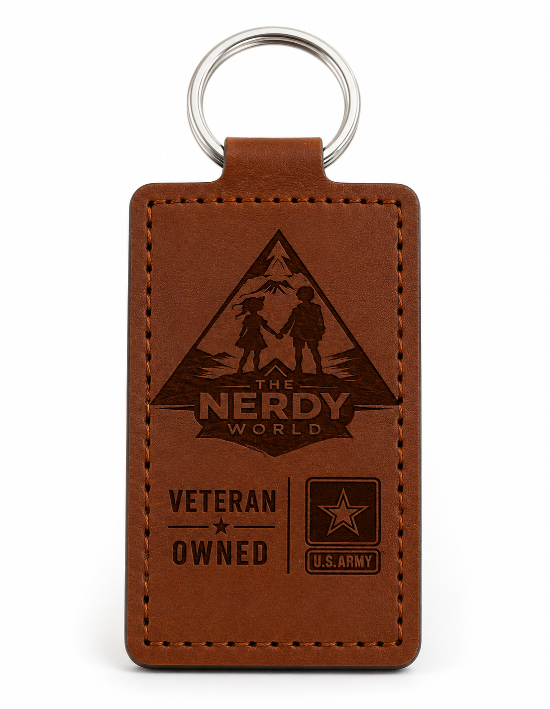Leather keychain