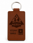 Leather keychain