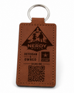 Leather keychain
