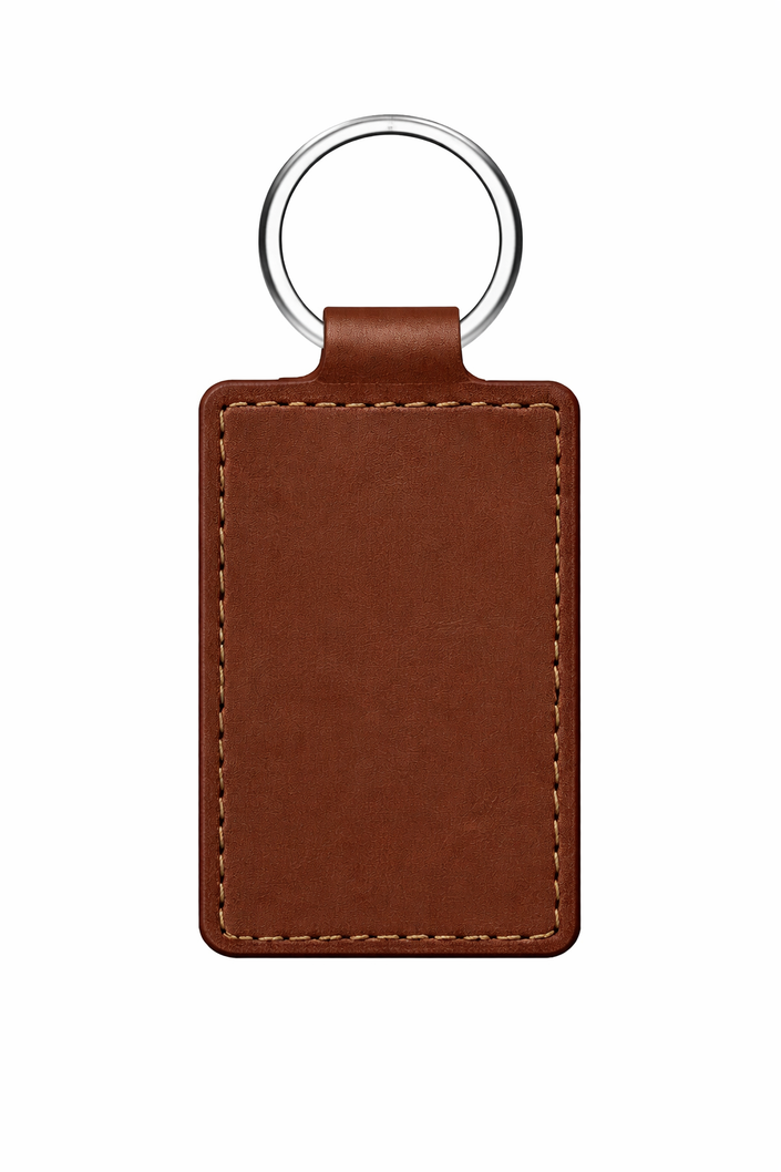 Laser engraved Leather key fob (custom)