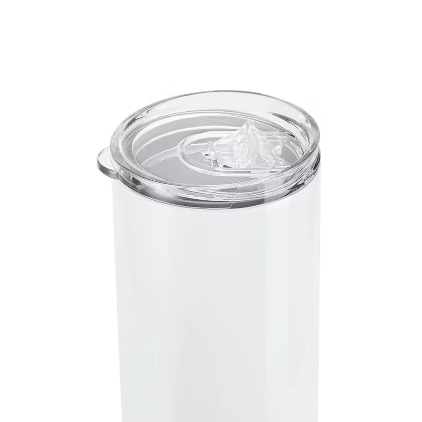 Custom 20oz Skinny Tumbler – Personalized Name, Logo or Photo Cup with Lid & Straw
