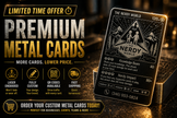 Premium Custom Metal Business Cards