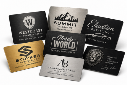 Premium Custom Metal Business Cards