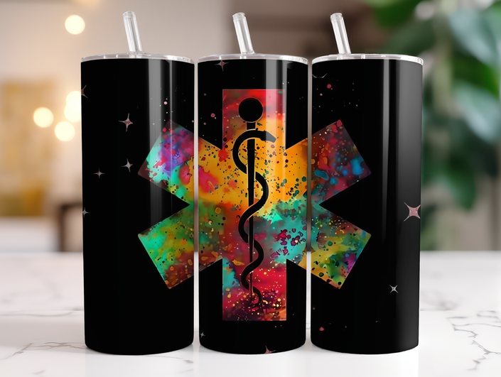 EMT TUMBLER/STAR OF LIFE/PARAMEDIC