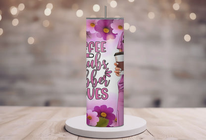 NURSE TUMBLER/ PINK FLOWER