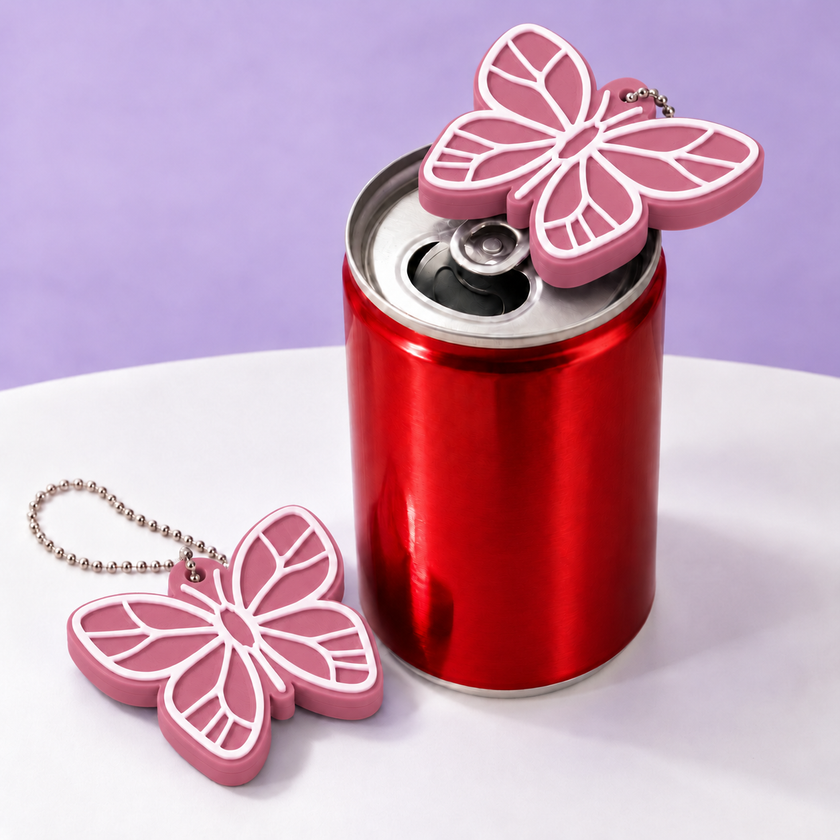 Pop tab opener keychain