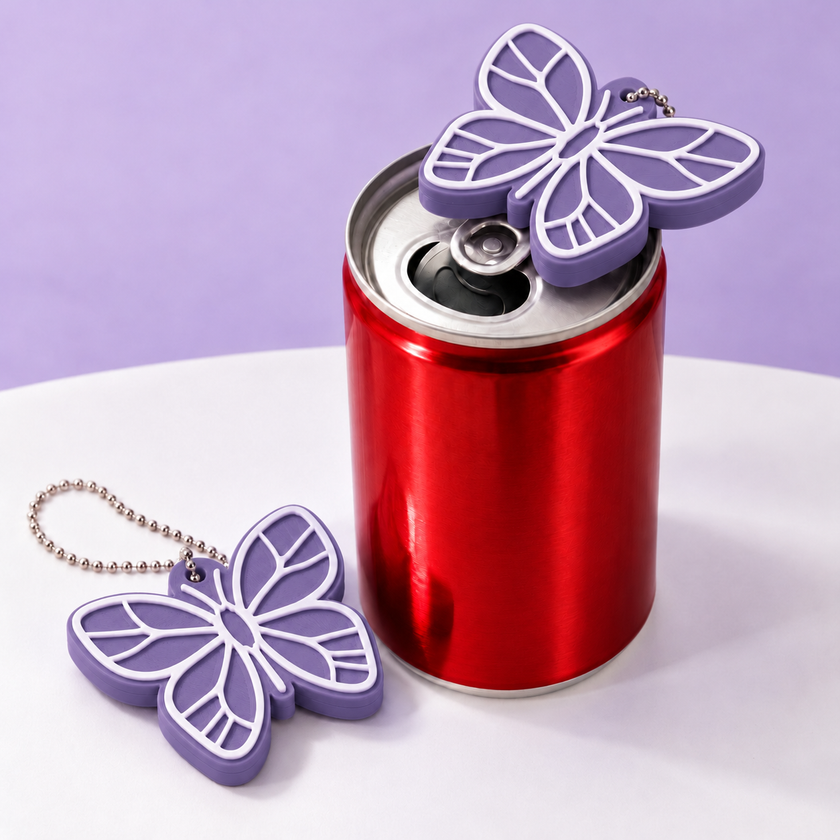 Pop tab opener keychain