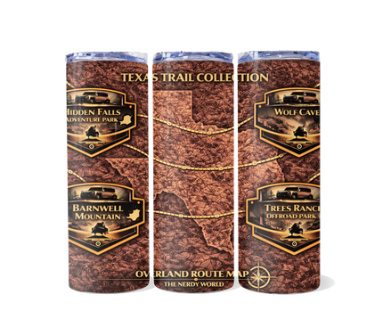 20oz Skinny Tumbler – Texas Off Road Engraved Cup | Trail Life | Truck Lover Gift